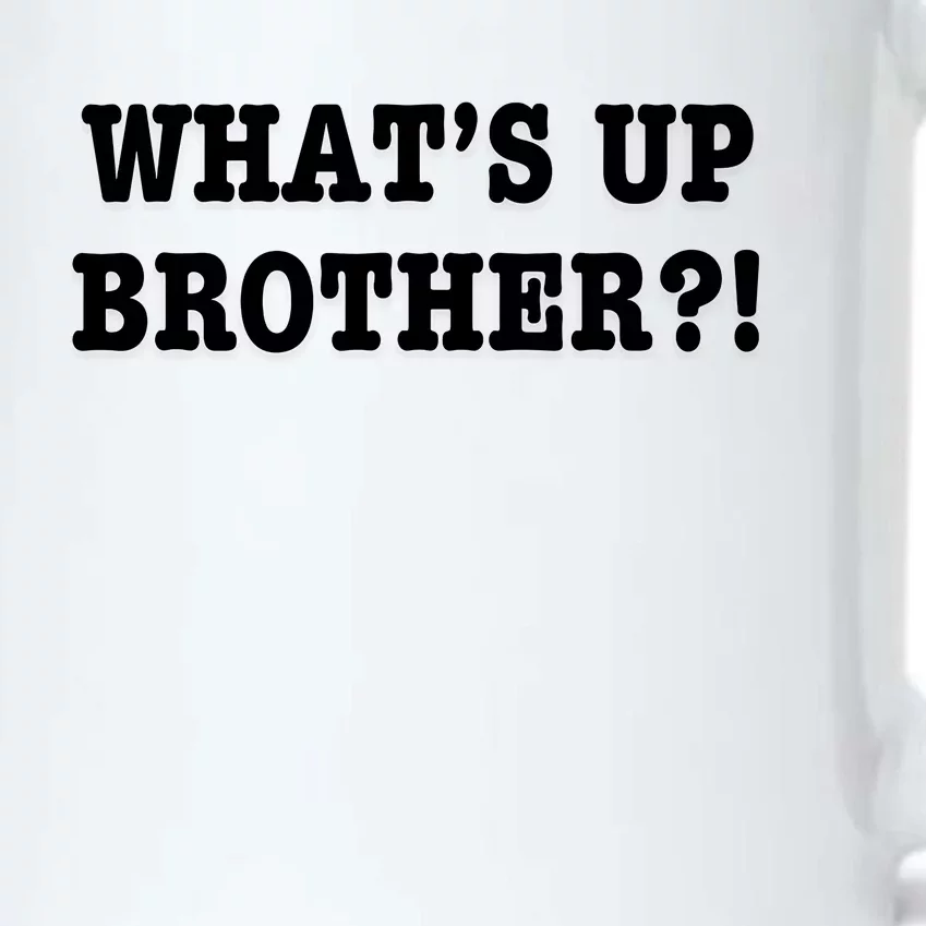 WhatS Up Brother Funny Black Color Changing Mug