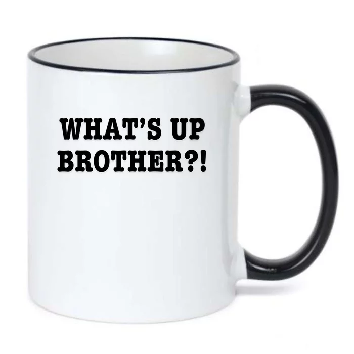 WhatS Up Brother Funny Black Color Changing Mug