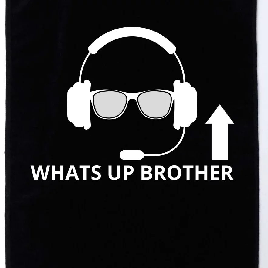 Whats Up Brother Funny Platinum Collection Golf Towel