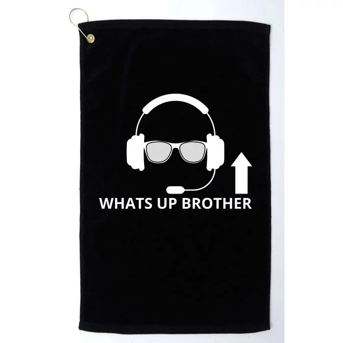 Whats Up Brother Funny Platinum Collection Golf Towel