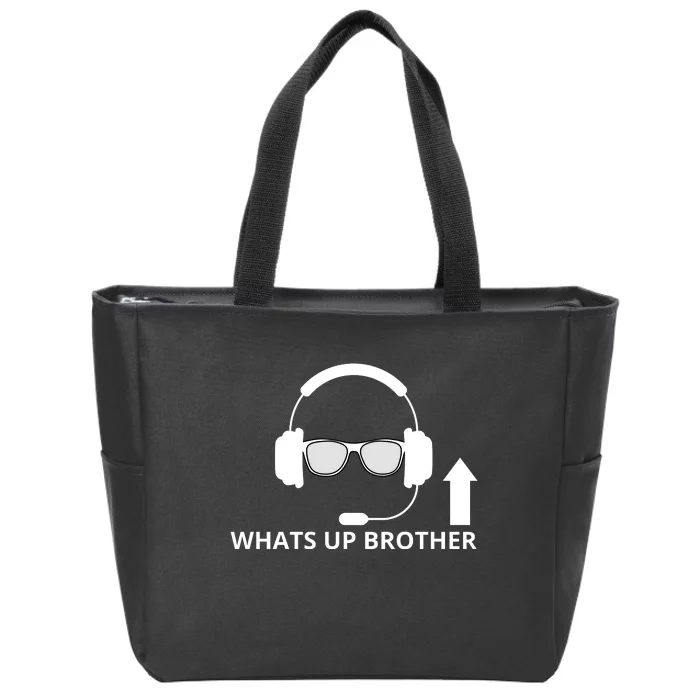 Whats Up Brother Funny Zip Tote Bag