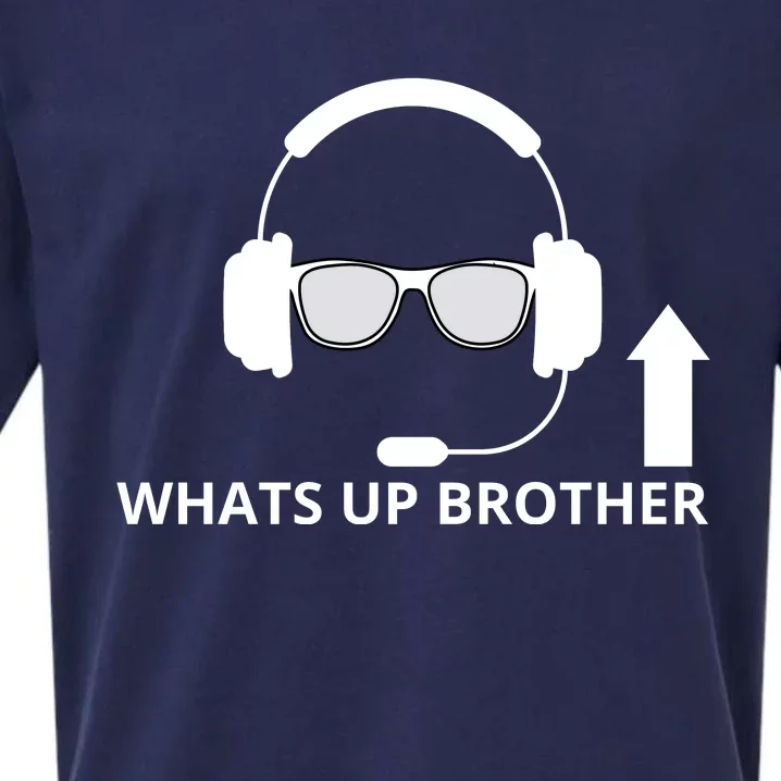 Whats Up Brother Funny Sueded Cloud Jersey T-Shirt