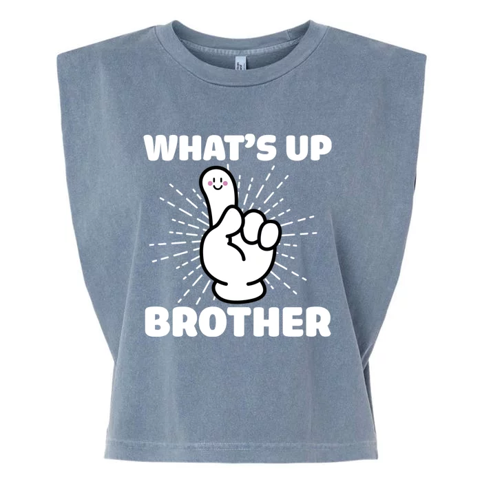 Whats Up Brother Twitch Funny Gamer Gaming Garment-Dyed Women's Muscle Tee