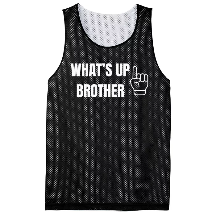 WhatS Up Brother Mesh Reversible Basketball Jersey Tank