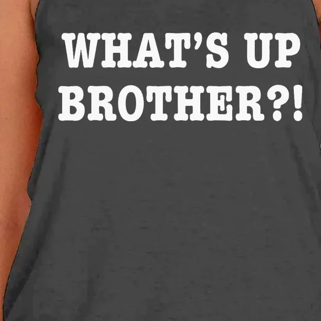 WhatS Up Brother Women's Knotted Racerback Tank