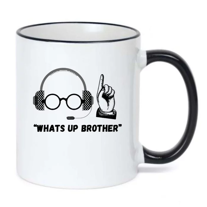 Whats Up Brother Funny Black Color Changing Mug