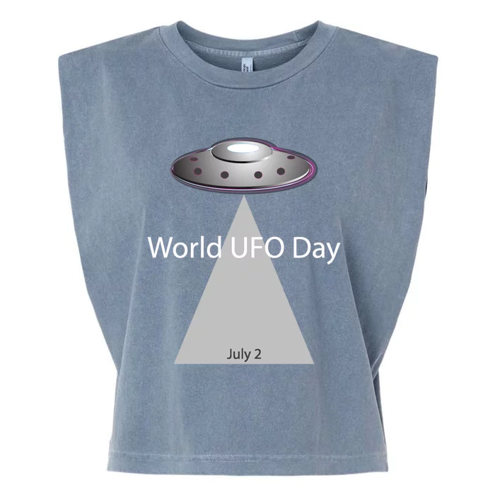 World Ufo Day July 2 Aliens Spaceships Extraterrestrials Gift Garment-Dyed Women's Muscle Tee