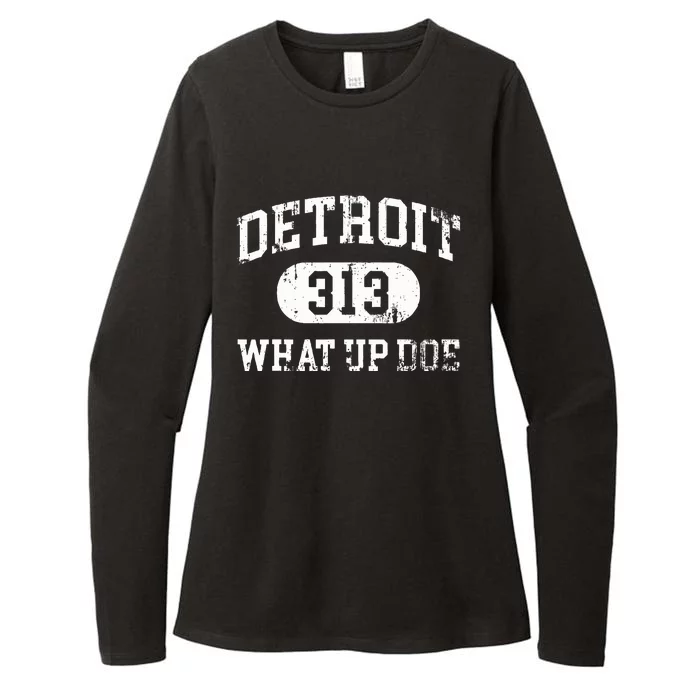 What Up Doe 313 Detroit Womens CVC Long Sleeve Shirt