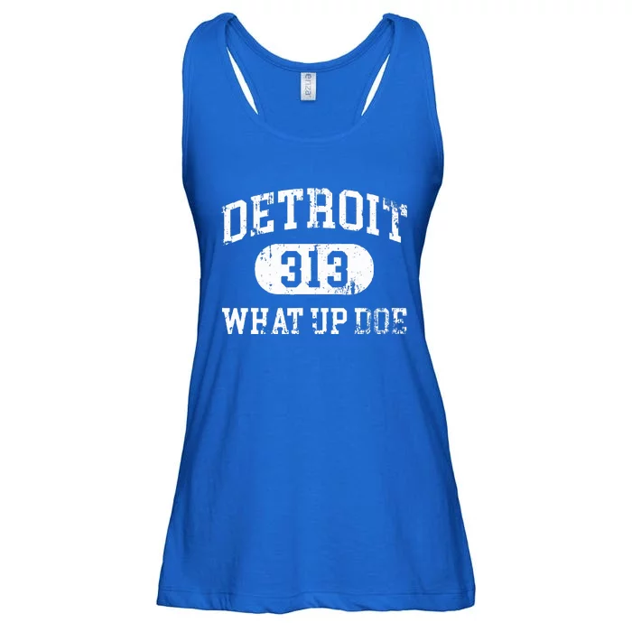 What Up Doe 313 Detroit Ladies Essential Flowy Tank