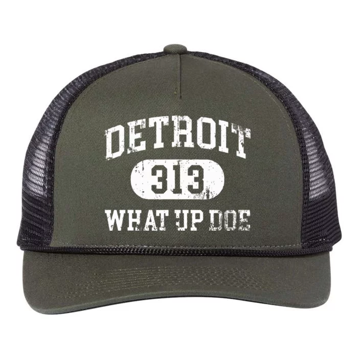 What Up Doe 313 Detroit Retro Rope Trucker Hat Cap