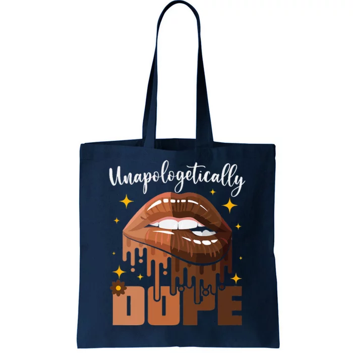 Womens Unapologetically Dope Black History Month African American Tote Bag