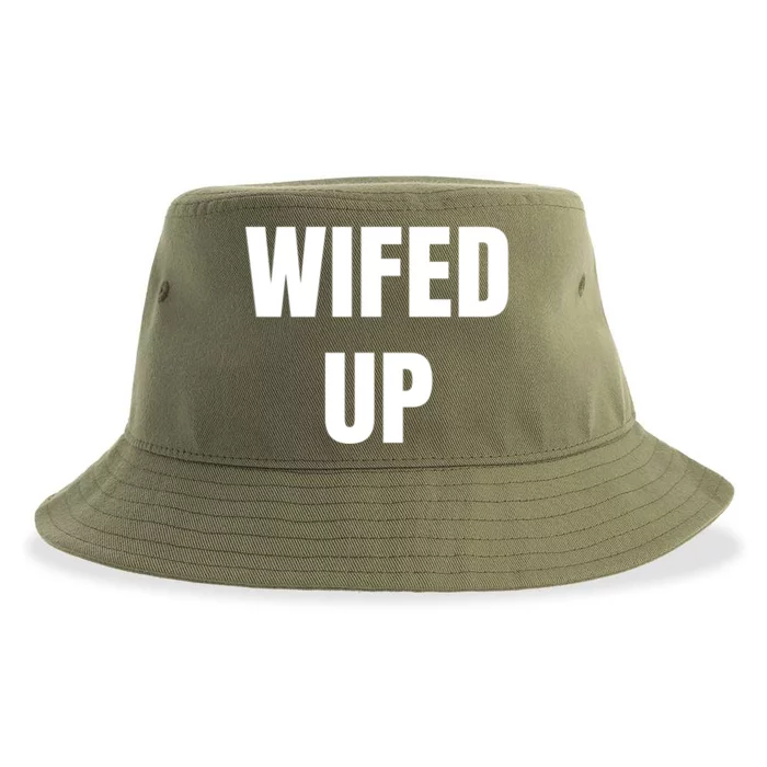 Wifed Up Engaget/marriage Graphic Product Gift Sustainable Bucket Hat