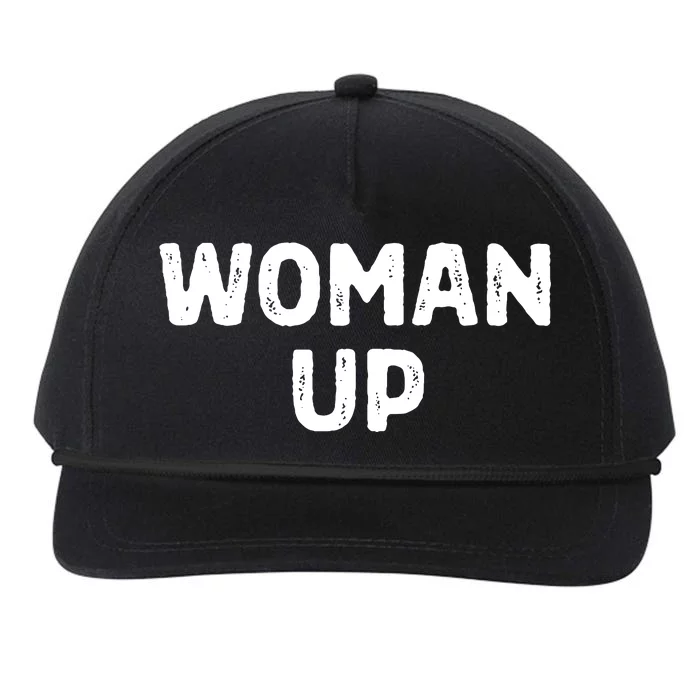 Woman Up Funny Feminist Movement Female Empowerment Feminism Snapback Five-Panel Rope Hat