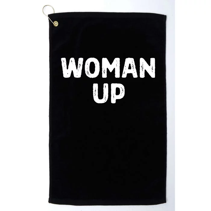 Woman Up Funny Feminist Movement Female Empowerment Feminism Platinum Collection Golf Towel