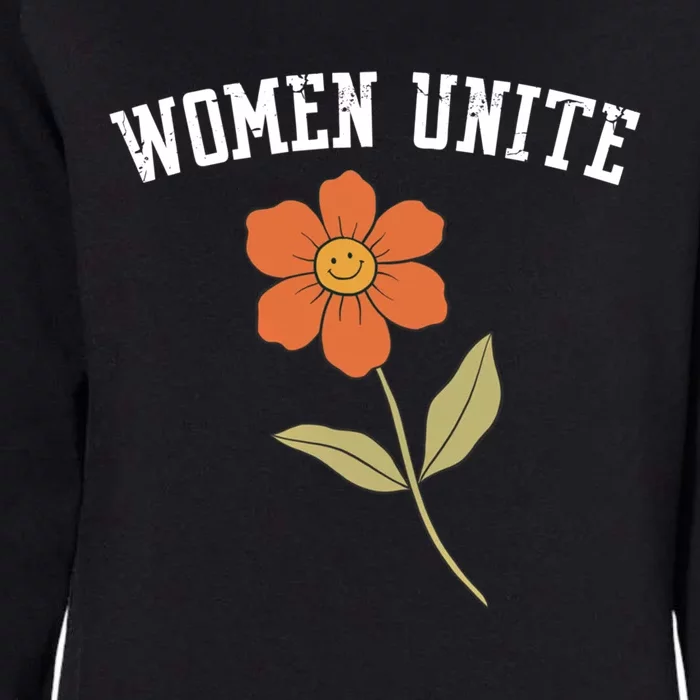 Wo Unite Funny Gift Flower Gift Womens California Wash Sweatshirt