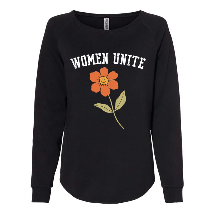 Wo Unite Funny Gift Flower Gift Womens California Wash Sweatshirt