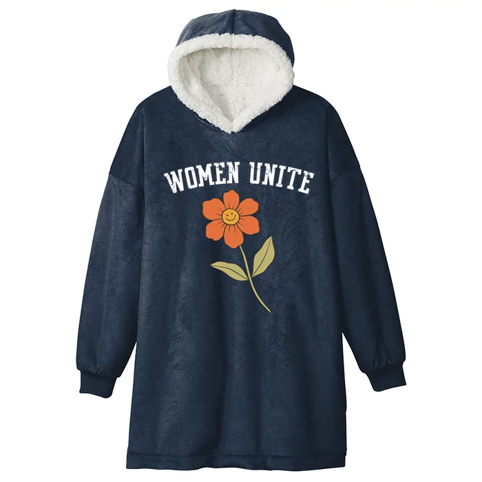 Wo Unite Funny Gift Flower Gift Hooded Wearable Blanket