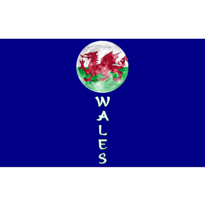 Wales Uk Flag Moon Pride Wales Uk Funny Gift Love Wales Souvenir Gift Bumper Sticker