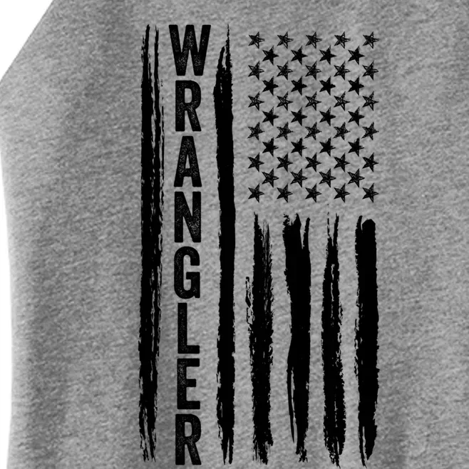 Wrangler Usa Flag Us American Flag Cool Gift Women’s Perfect Tri Rocker Tank