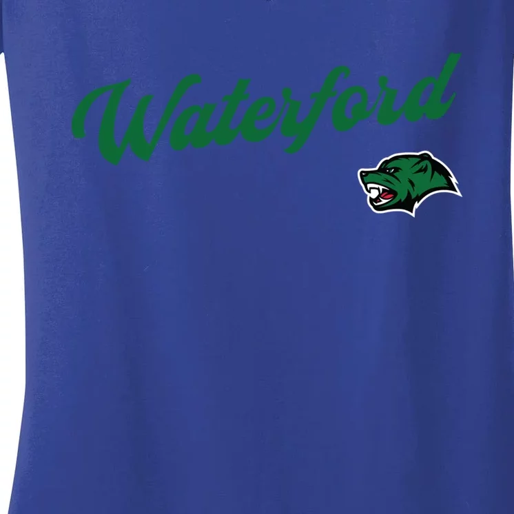 Waterford Union High School Wolverines Gift Women's V-Neck T-Shirt