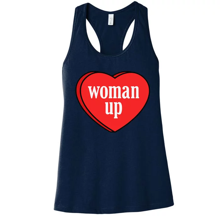 Woman Up International Women's Day Women's Racerback Tank