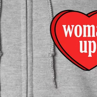 Woman Up International Women's Day Full Zip Hoodie