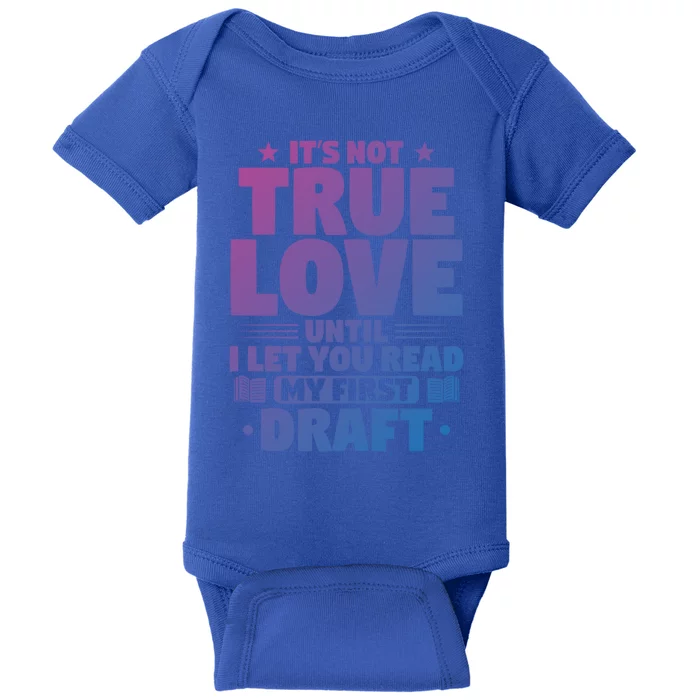 Writer Until I Let You Read Writing Books Author Gift Baby Bodysuit