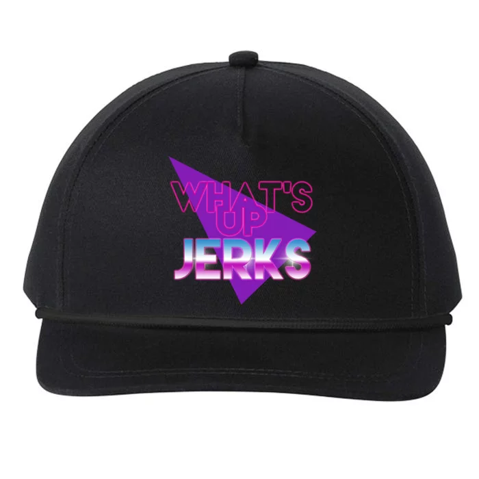 What's Up Jerks Retro Snapback Five-Panel Rope Hat