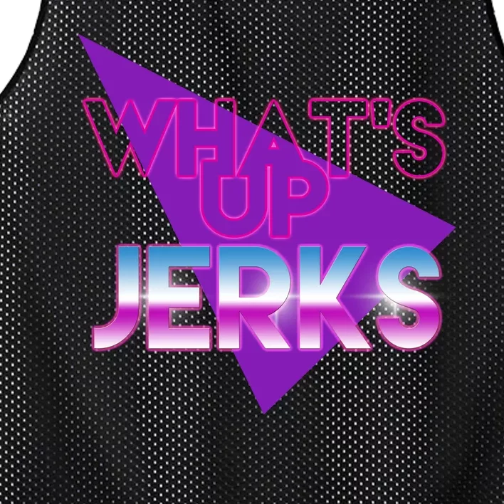 What's Up Jerks Retro Mesh Reversible Basketball Jersey Tank