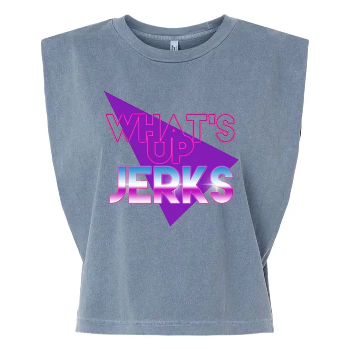 What's Up Jerks Retro Garment-Dyed Women's Muscle Tee