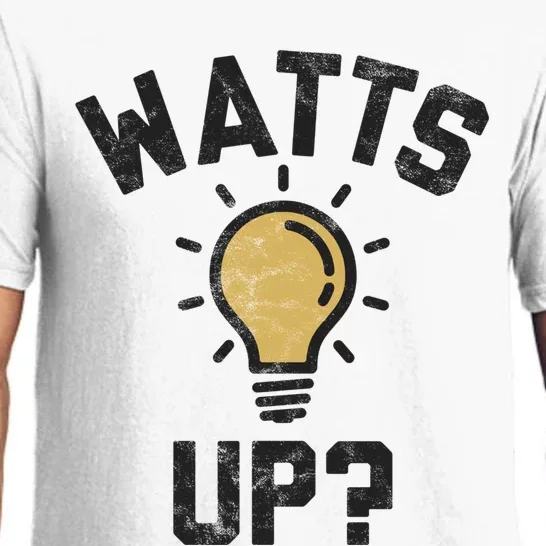 Watts Up Lightbulb Sketch Gift Pajama Set