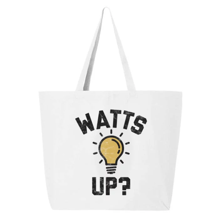 Watts Up Lightbulb Sketch Gift 25L Jumbo Tote