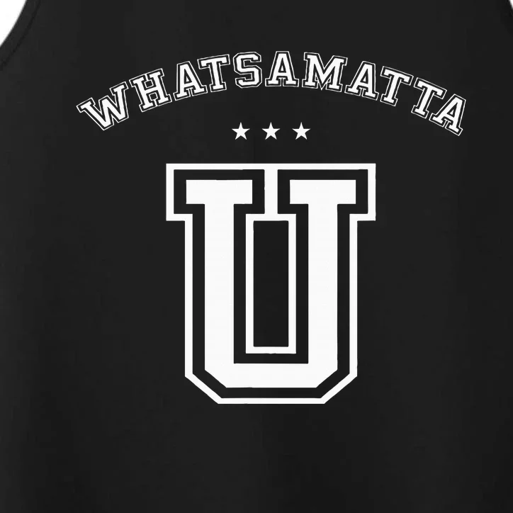 Whatsamatta U Letter Awesome Performance Tank