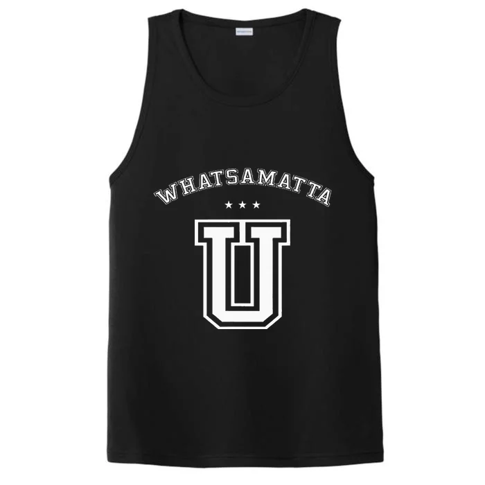 Whatsamatta U Letter Awesome Performance Tank