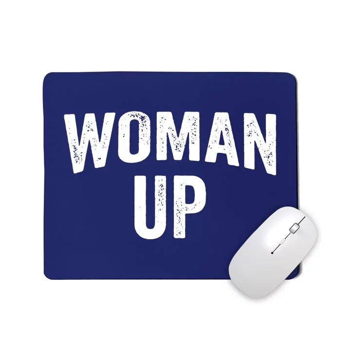 Woman Up Muscle Tank Top Funny Fitness Gym Workout Feminist Tank Top Mousepad