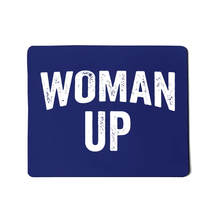 Woman Up Muscle Tank Top Funny Fitness Gym Workout Feminist Tank Top Mousepad