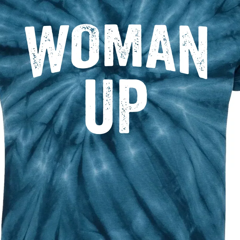 Woman Up Muscle Tank Top Funny Fitness Gym Workout Feminist Tank Top Kids Tie-Dye T-Shirt