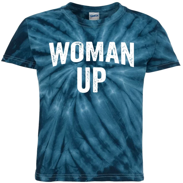 Woman Up Muscle Tank Top Funny Fitness Gym Workout Feminist Tank Top Kids Tie-Dye T-Shirt