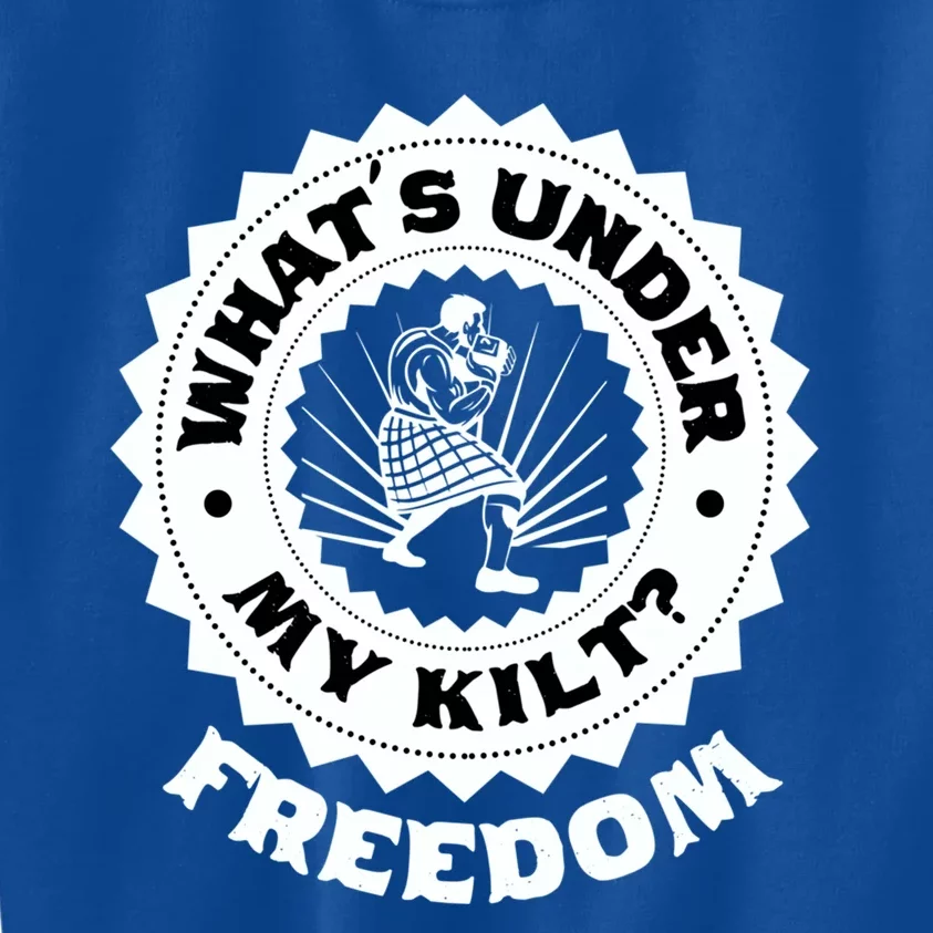 What's Under My Kilt? National Tartan Day Meaningful Gift Kids Sweatshirt