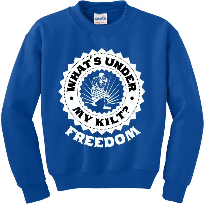 What's Under My Kilt? National Tartan Day Meaningful Gift Kids Sweatshirt