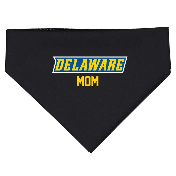 Women University Of Delaware Blue Hens Mom USA-Made Doggie Bandana