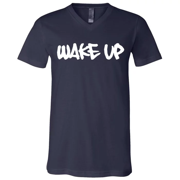 Wake Up Pro Human Rights Civil Right Racial Equality V-Neck T-Shirt