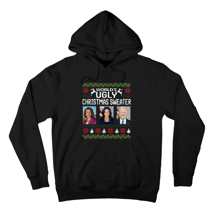 World's Ugly Pelosi Kamala Joe Biden Christmas Sweater Hoodie