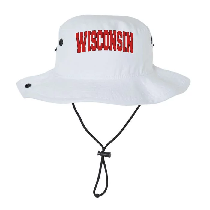 Wisconsin Usa State Wi Varsity Style Vintage Sports Cute Gift Legacy Cool Fit Booney Bucket Hat