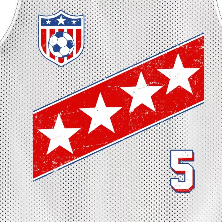 WomenS Us Soccer Jersey Number 5 Mesh Reversible Basketball Jersey Tank