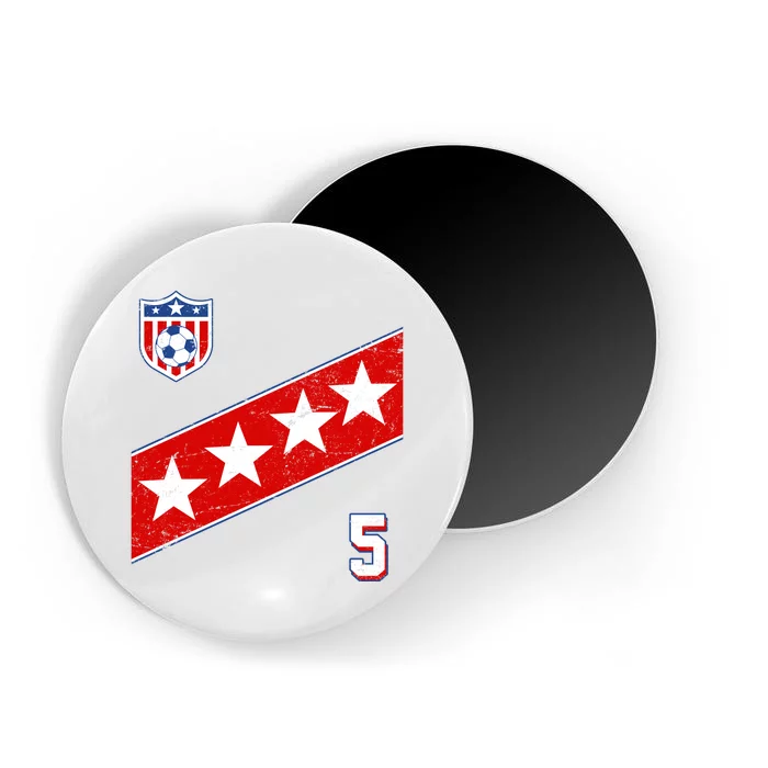 WomenS Us Soccer Jersey Number 5 Magnet