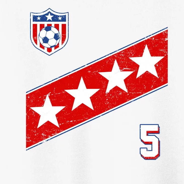 WomenS Us Soccer Jersey Number 5 Toddler T-Shirt