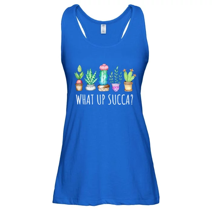 What Up Succa Succulent Cactus Aloe Plant Mom Gift Echeveria Gift Ladies Essential Flowy Tank