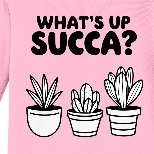 WhatS Up Succa? Baby Long Sleeve Bodysuit