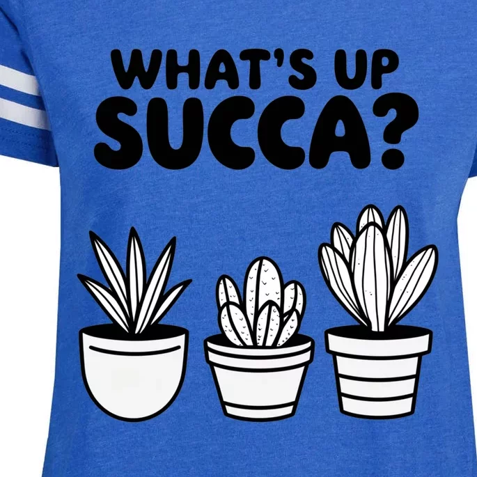 WhatS Up Succa? Enza Ladies Jersey Football T-Shirt